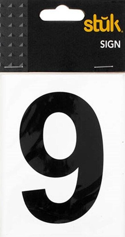 Number Sticker Self Adhesive House Door Address Letter Box Sign Decal White No