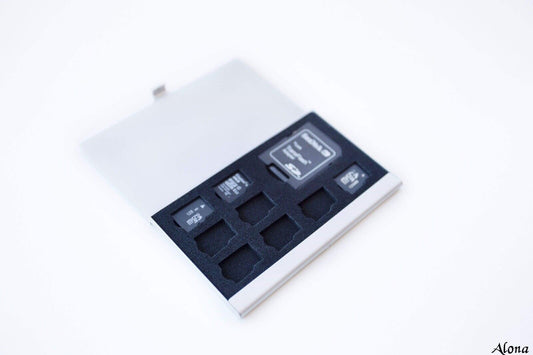 9 Micro SD Memory Card Storage Holder Box Protector Metal Cases 8 TF&1 S L2P1