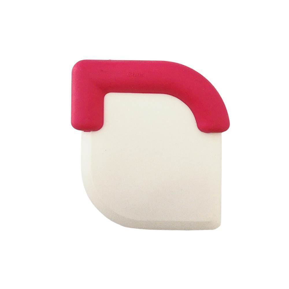 Kitchen Scraper Pink Kitchen Silicone Plastic Pan Scraper Cooking Utensils Tool Cake Batter Dough