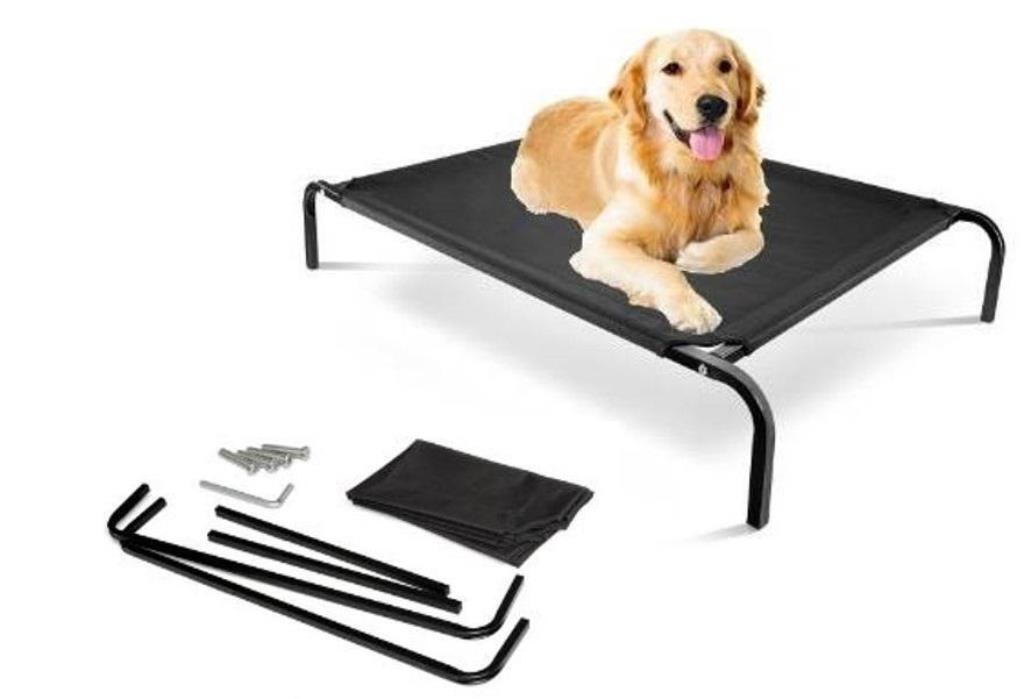 Medium Heavy Duty Pet Dog Elevated Bed Trampoline Hammock Canvas Cat Puppy Cover