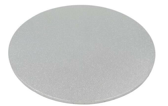 Cake Board Base Masonite 6mm Silver Round Professional Cake Boxes 10" Diameter