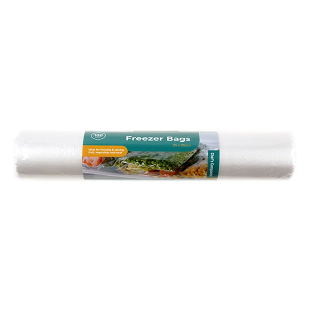 Generic 100 Pack Clear Produce Roll Bags Heavy Duty Gusset Freezer Plastic Supermarket