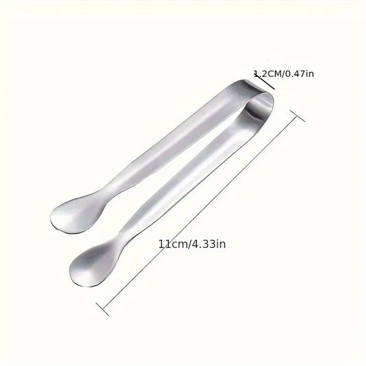 1x Mini Stainless Steel Tong Clamp Appetizers Party Tea Bag Food Bar Rustproof