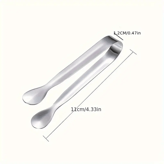 1x Mini Stainless Steel Tong Clamp Appetizers Party Tea Bag Food Bar Rustproof