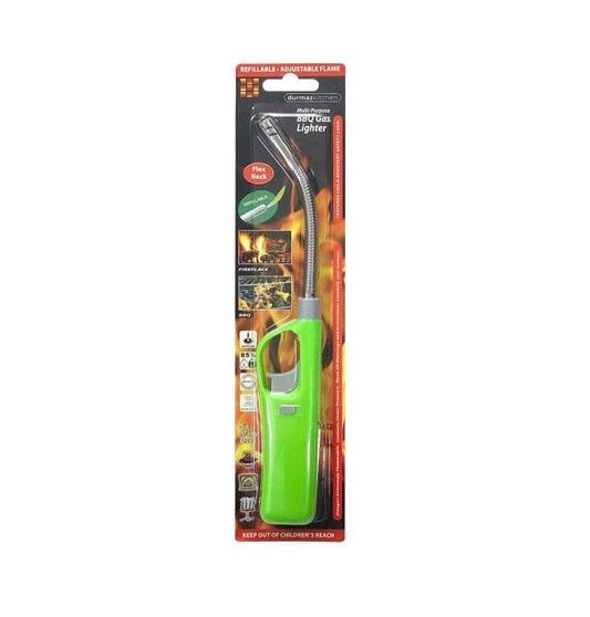 Generic Green Ignition Gas Utility Lighter Adjustable Fire BBQ Kitchen Stove Butane Light