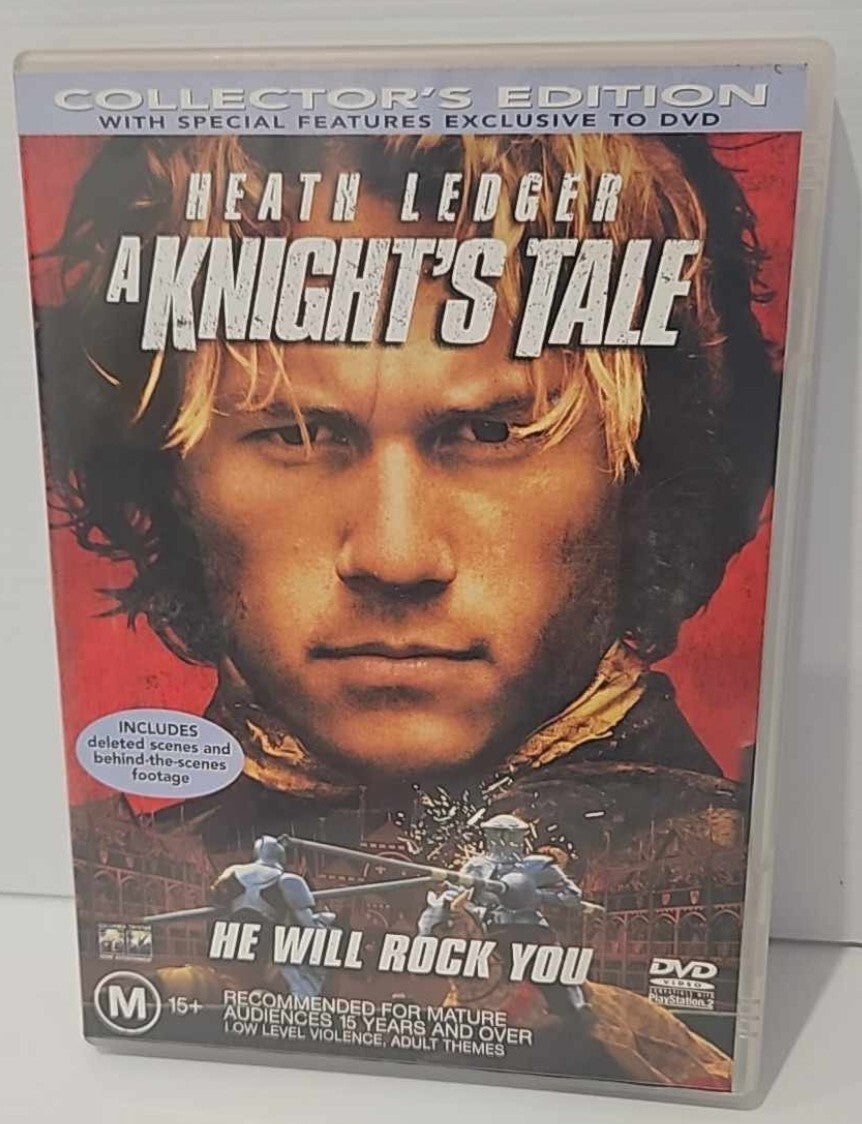 A Knight's Tale DVD (2001 Heath Ledger, Paul Bettany