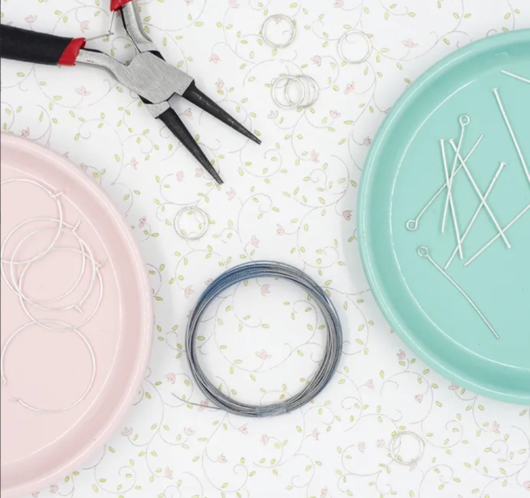 160pcs Jewelry Making Kit Silver Plated Craft Beading Set Wire Hook Rings Clasps