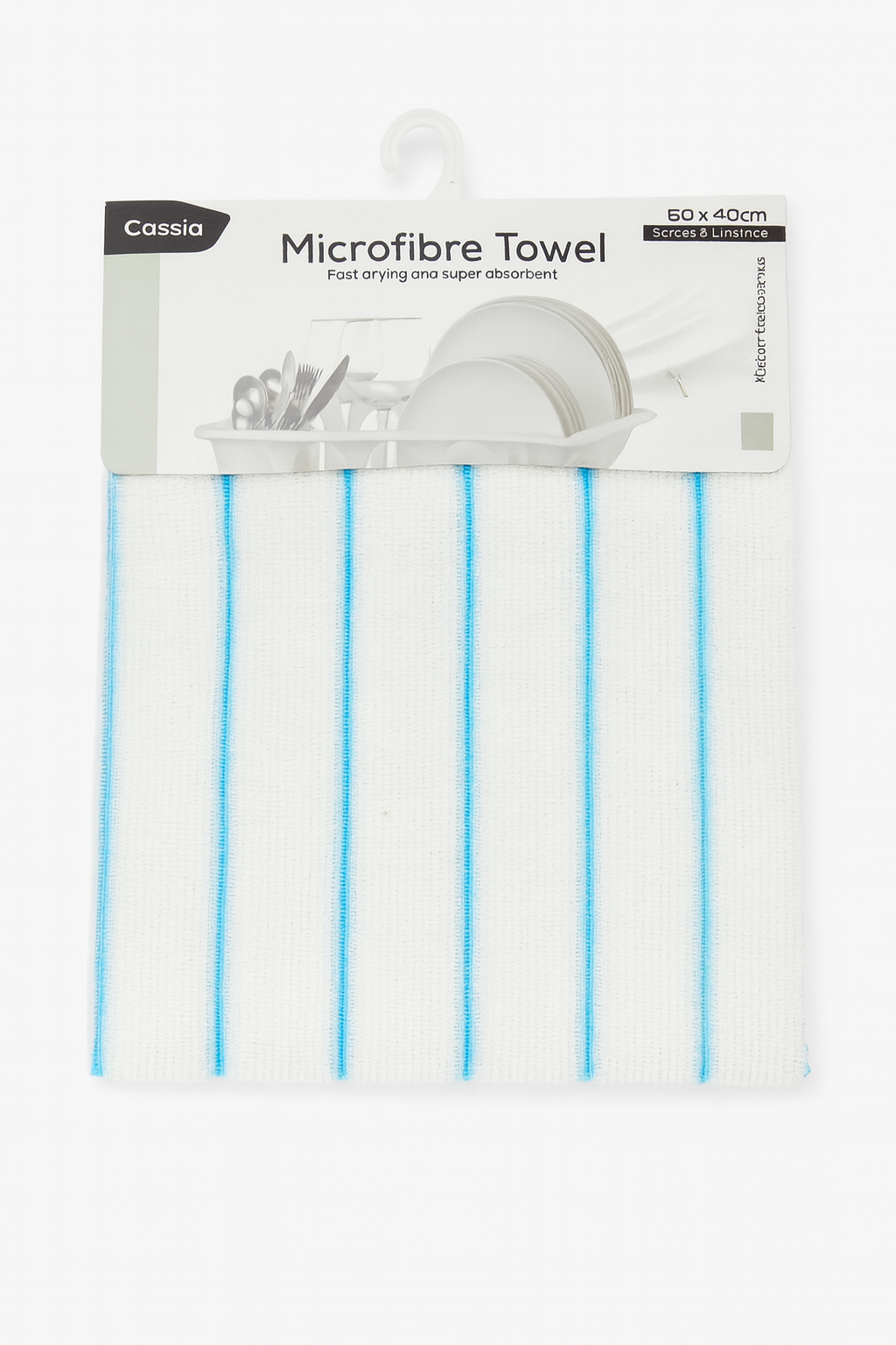 Microfibre Tea Towel Kitchen Dish Towels Absorbent Cleaning Cloth Lint Free