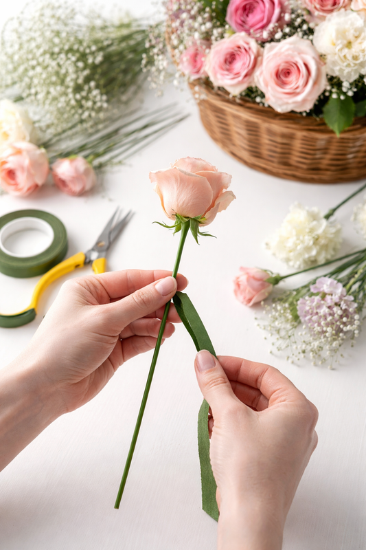 36Pk Craft Florist Green Sticks Wire DIY Floral Flower Arrangement Bouquet Arts