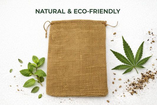 15.2x20.3cm Brown Hemp Favour Bag Drawstring Burlap Jute Craft Gift Pouch Rustic