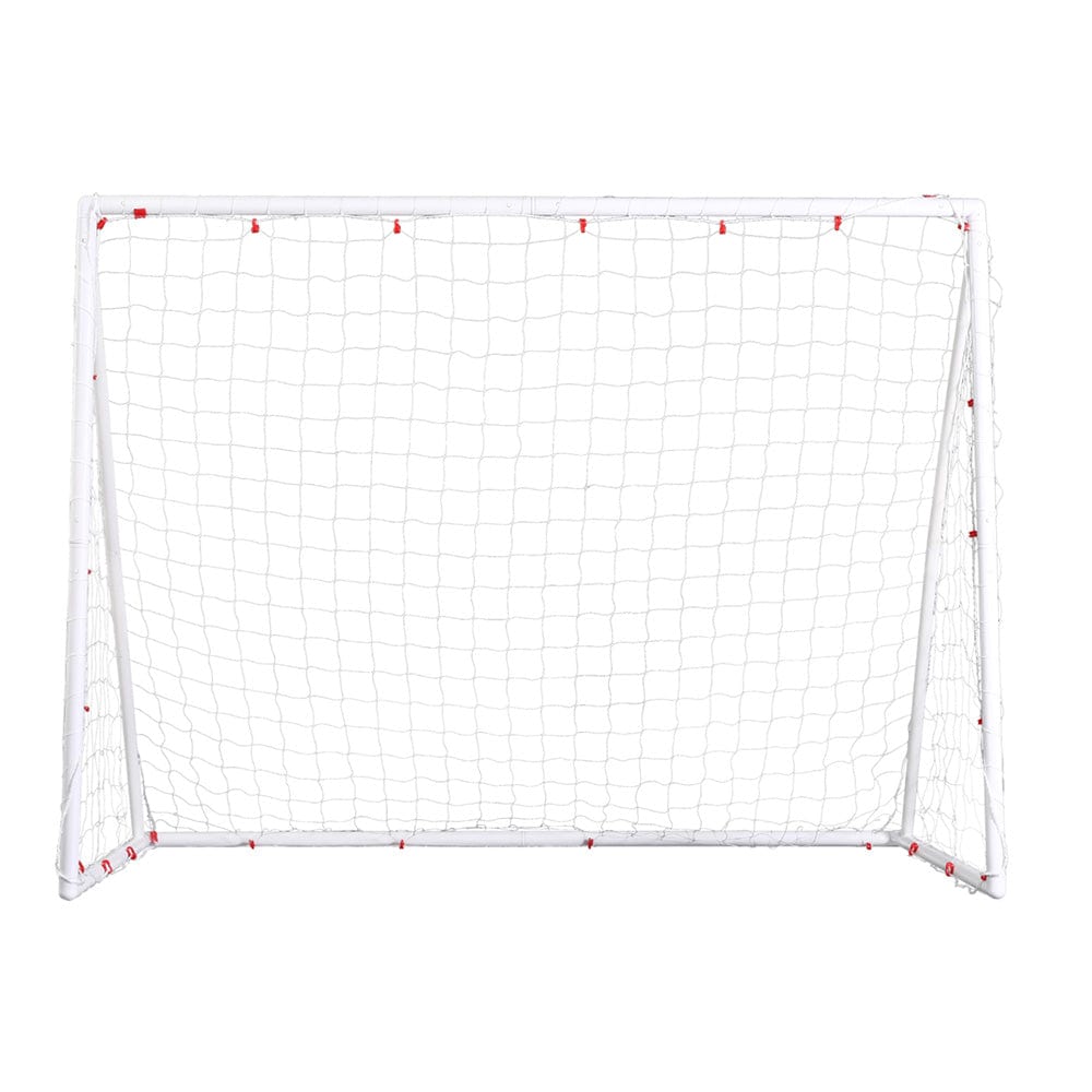 Everfit 8FT Soccer Football Goal Net UPVC Frame with PE Mesh Weatherproof Portable Goals for Backyard Training Competitive Play