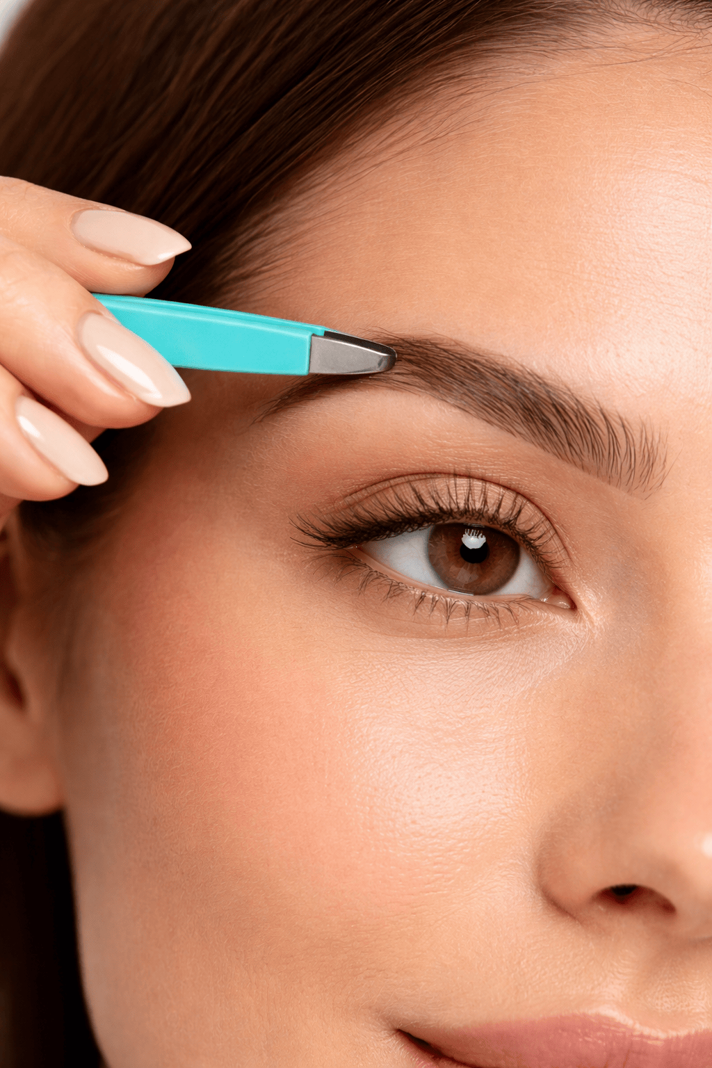 All ABout Me Tweezers 4x Eyebrow Tweezers Hair Beauty Slant Point Straight Puller Tip Steel Tweezer