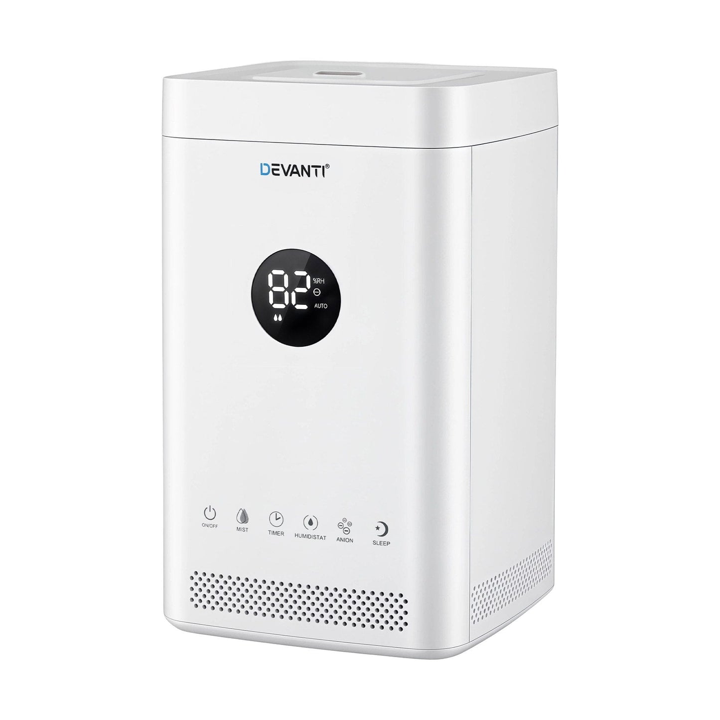Alona.com.au Appliances > Aroma Diffusers & Humidifiers > Humidifiers Devanti Ultrasonic Humidifier Air Purifier Top Fill Auto Humidity 3.5L White