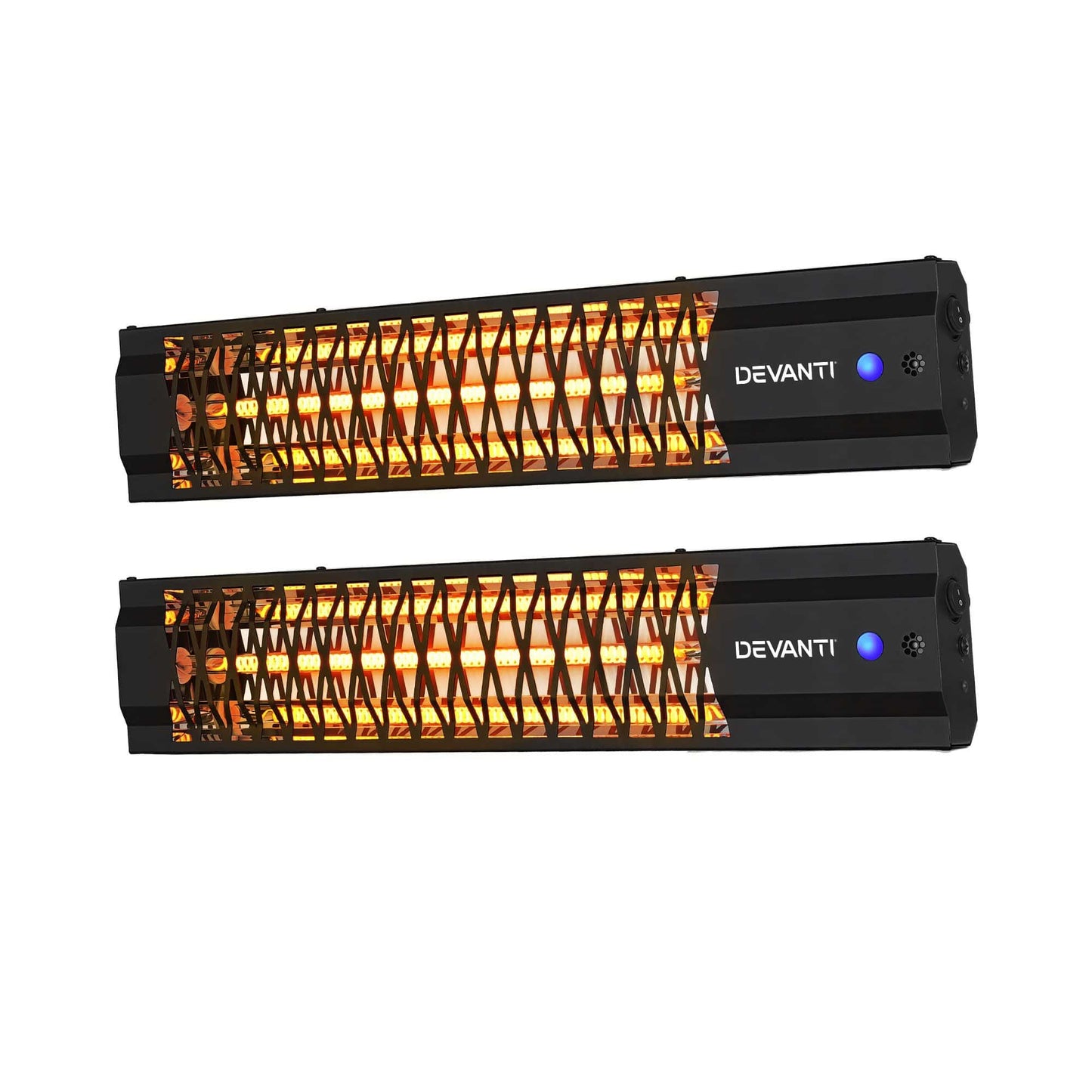 Alona.com.au Appliances > Heaters > Patio Heaters Devanti 2PCS Electric Strip Heater Radiant Infrared Heaters 2000W