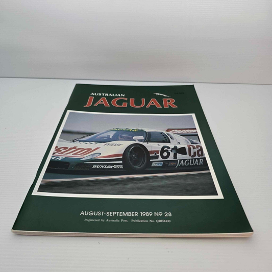 Alona.com.au Australian Jaguar Magazine Issue Aug-Sept 1989 No 28 Drivers Car Club XJR-6
