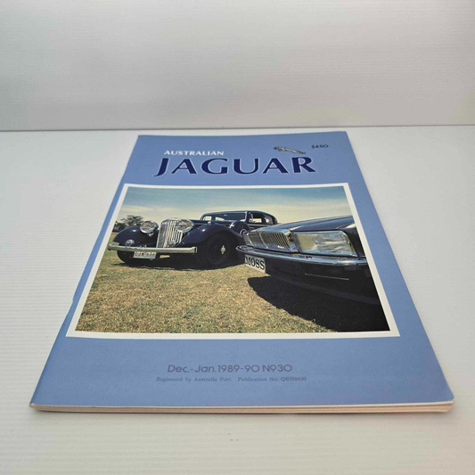 Alona.com.au Australian Jaguar Magazine Issue Dec-Jan 1990 No 30 Drivers Car Club E-Type XJ-S