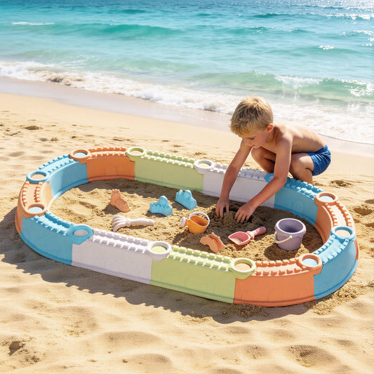 Alona.com.au Baby & Kids > Baby & Kid's Toys > Activity Toys Keezi Kids Sandpit Set Beach Toys Sand Box Outdoor Backyard Play Area