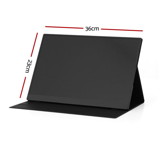 Alona.com.au Electronics > Computer Accessories > Computer Monitors & Accessories Devanti Portable Monitor Laptop Extender USB C Travel Display 16 Inch Black