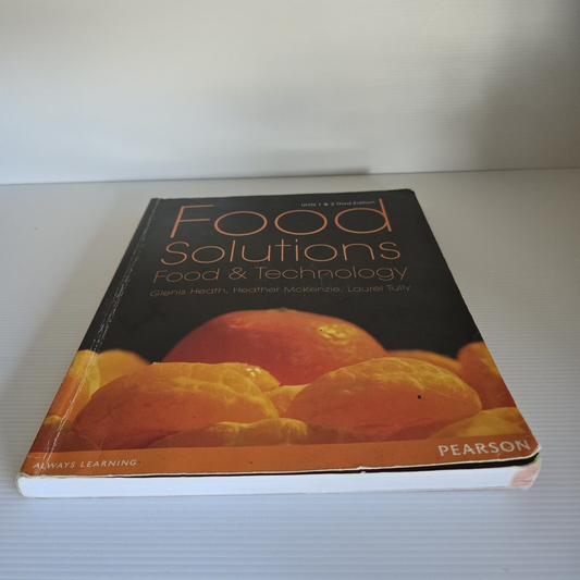 Alona.com.au Food Solutions Food & Technology Units 1 & 2 3rd ED Paperback By Glenis Heath
