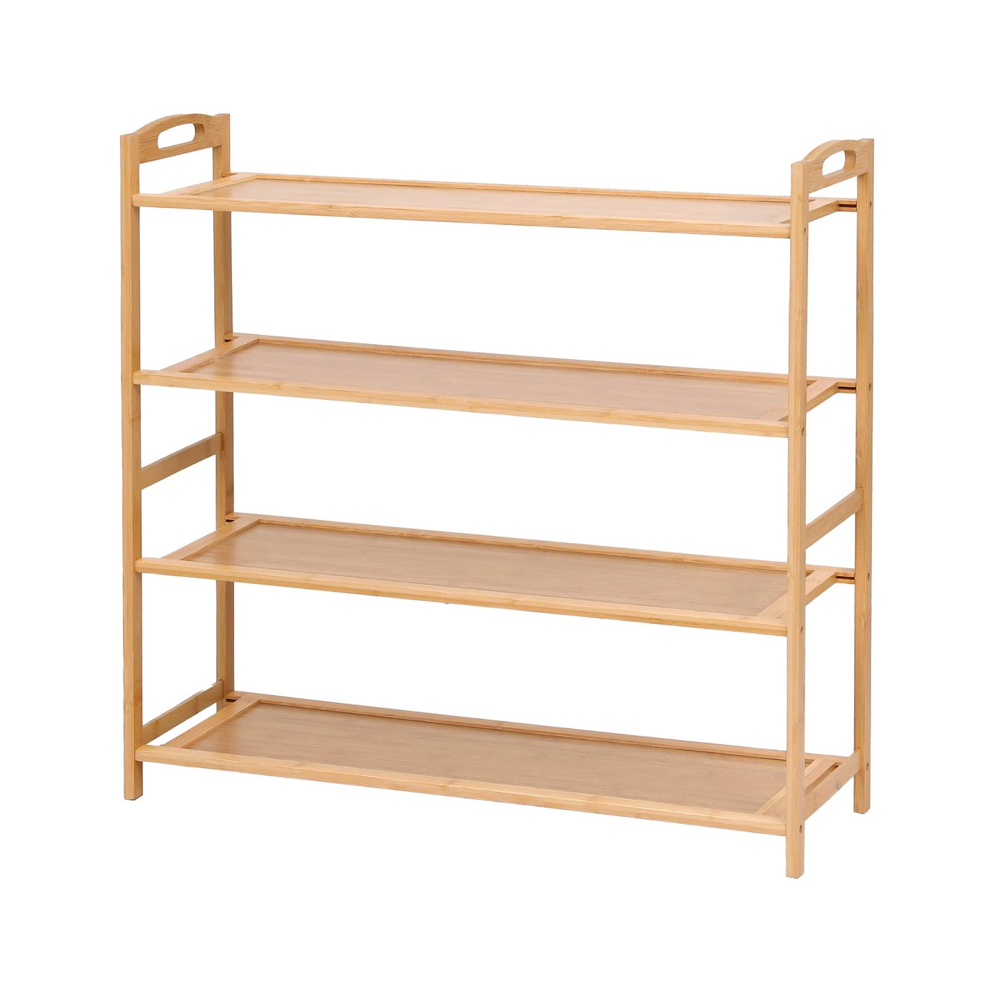 Alona.com.au Furniture > Living Room > Shoe Storage Artiss 4 Tier Shoe Rack Bamboo Storage Organiser Pine