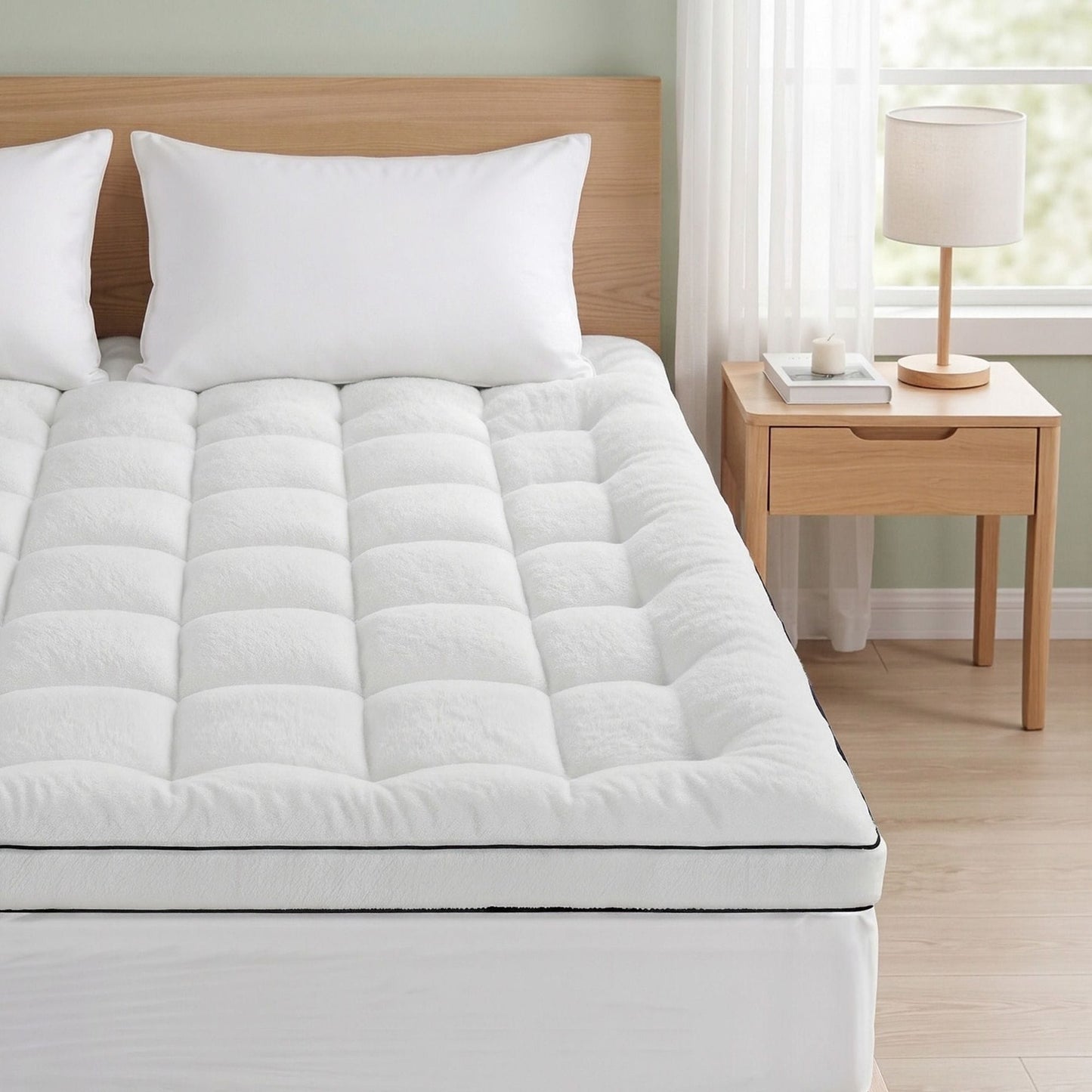Alona.com.au Furniture > Mattresses > Mattress Toppers Giselle Bedding King Mattress Topper 5cm Coral Fleece