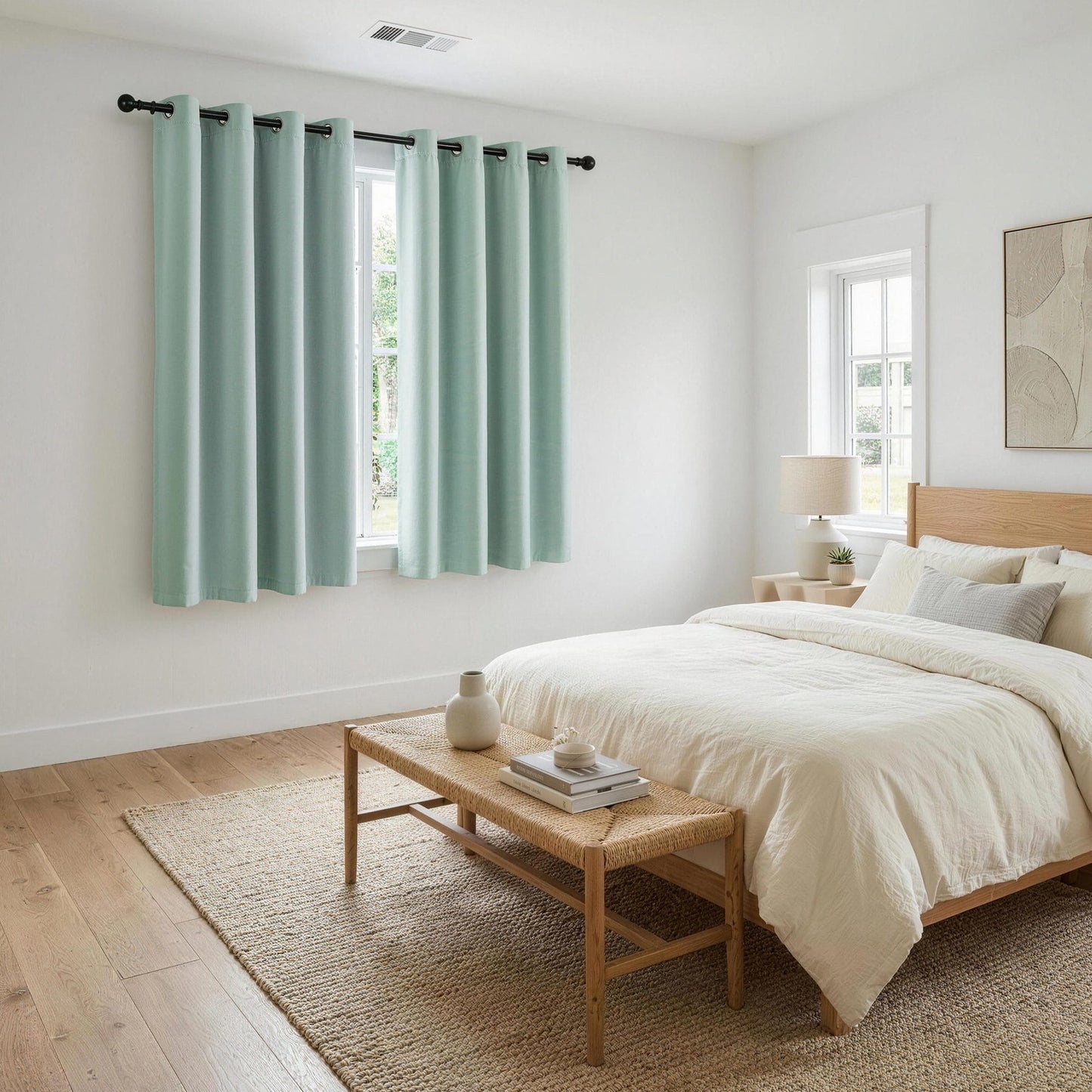 Alona.com.au Home & Garden > Curtains > Curtains & Drapes Artiss Blockout Curtains 2X 132x160cm Thermal Insulated Eyelet Drapes Green