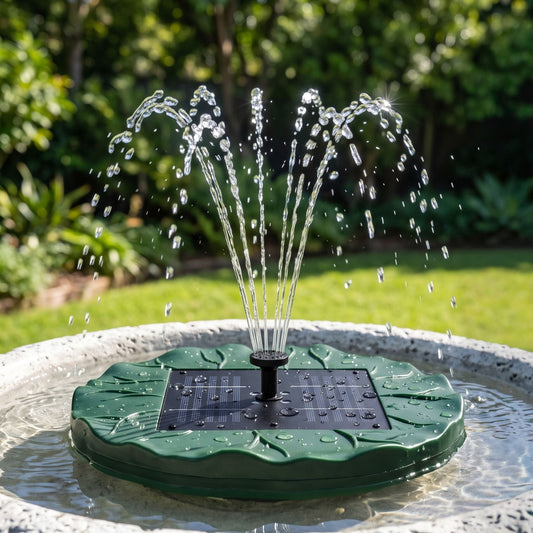 Alona.com.au Home & Garden > Fountains > Fountains & Ponds Gardeon Solar Fountain Pumps Bird Bath Floating Lotus Desig Water Feature 31cm