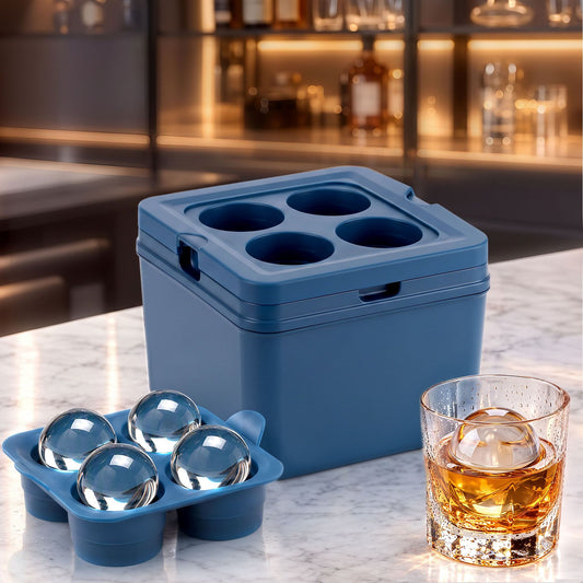 Alona.com.au Home & Garden > Kitchenware > Kitchen Utensils Artiss 5cm Clear Ice Mold Large Sphere Ice Ball Tray for Whiskey