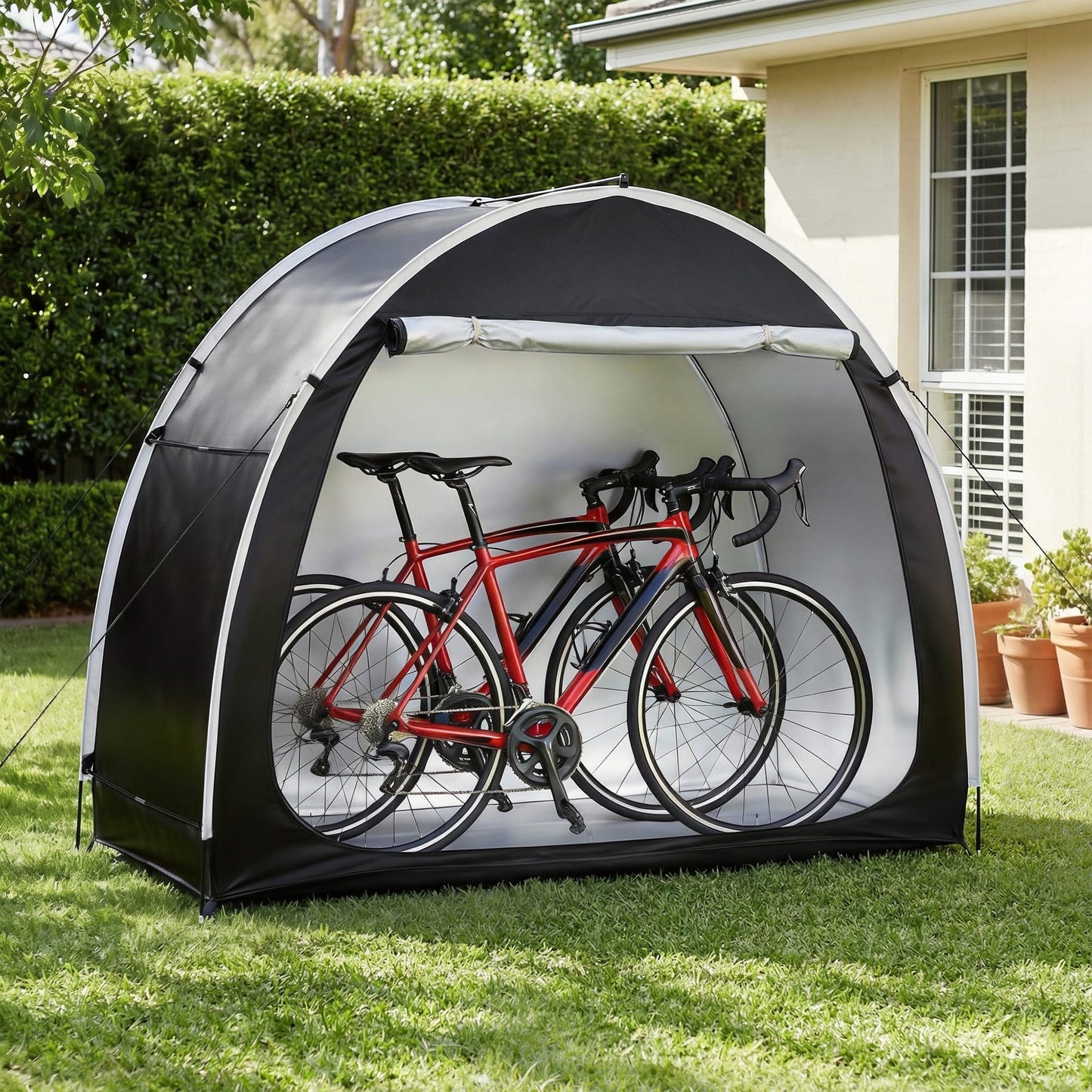 Alona.com.au Home & Garden > Travel > Duffel Bags Giantz Bike Storage Tent Waterproof Outdoor UV Protection Shelter w/ Large Space