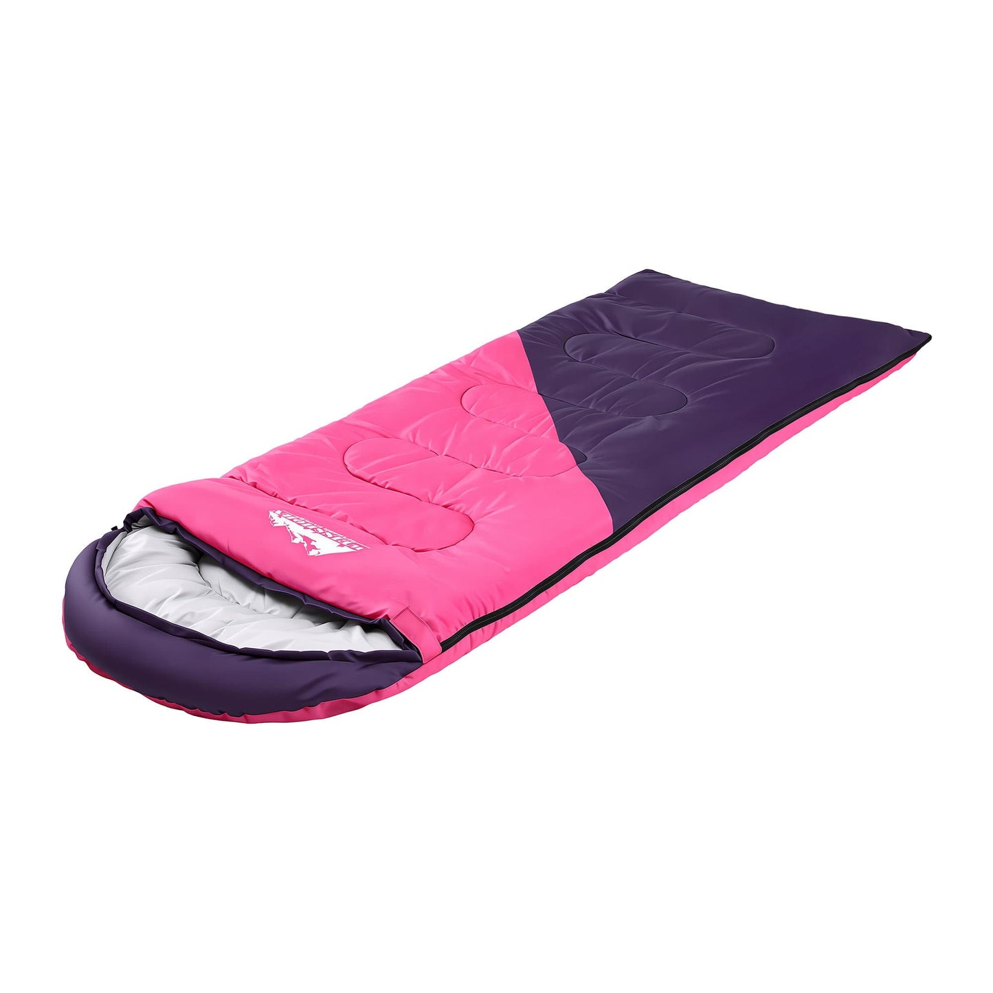 Alona.com.au Outdoor Recreation > Camping > Sleeping Bags Weisshorn Sleeping Bag Single 213cm Thermal Camping Hiking Pink