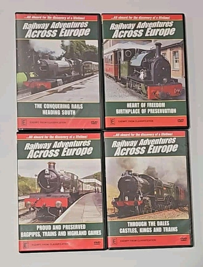 Alona.com.au Railway Adventures Across Europe - Dvds X4