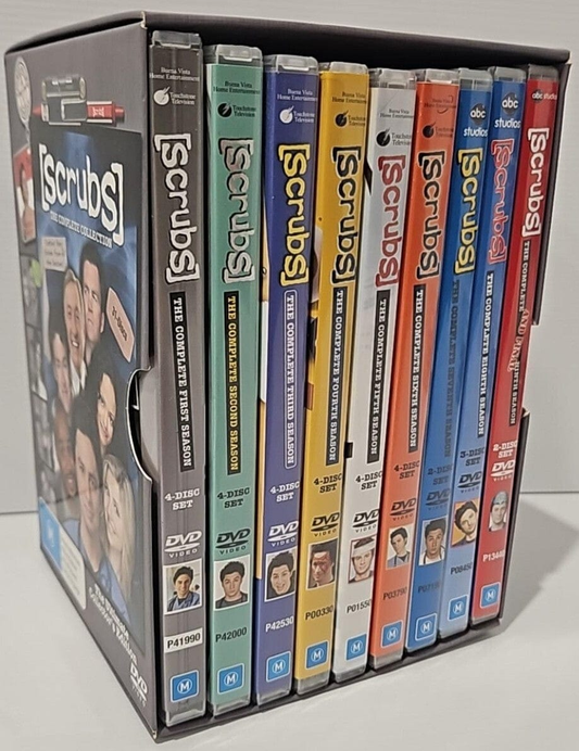 Alona.com.au Scrubs Complete Season Series 1 2 3 4 5 6 7 8 & 9 DVD Box Set Reg 4