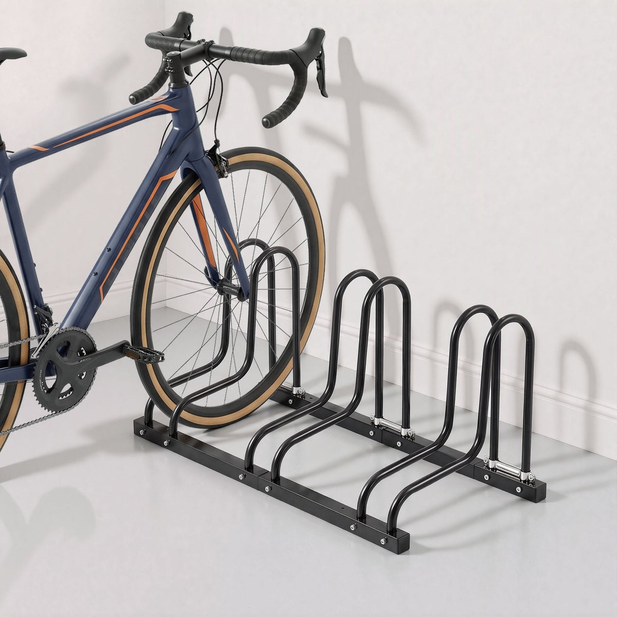 Alona.com.au Sports & Fitness > Bikes & Accessories > Bicycle Stands & Storage Weisshorn 3 Bike Floor Stand Rack Fits 20"-29" MTB Tires for Garage Storage