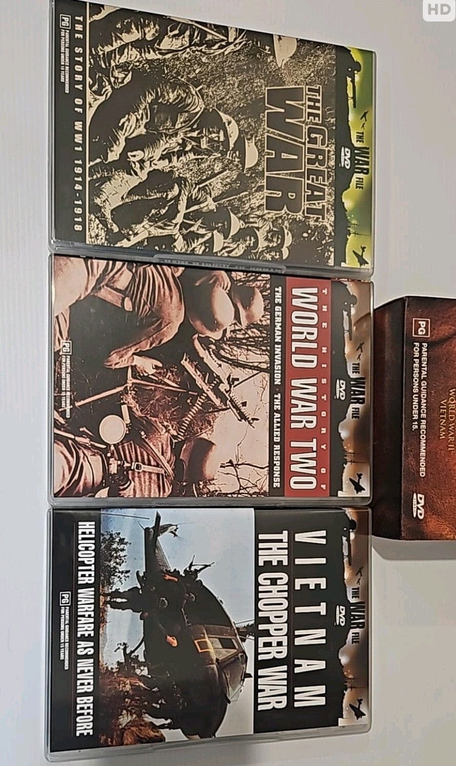 Alona.com.au The History Of War Boxset- All Region DVD - The Great War, World War II, Vietnam