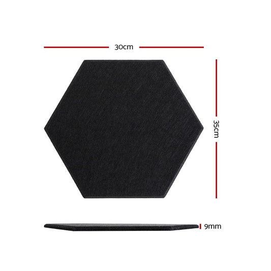 Alpha Audio & Video > Musical Instrument & Accessories > Audio Accessories Alpha Acoustic Foam 12pcs 35x30x0.9cm Soundproof Absorption Panel Adhesive Black