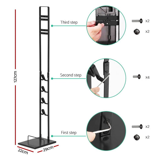 Artiss Appliances > Vacuum Cleaners > Vacuum Cleaner Accessories Artiss Freestanding Dyson Vacuum Cleaner Stand for V6 7 8 10 11 Black