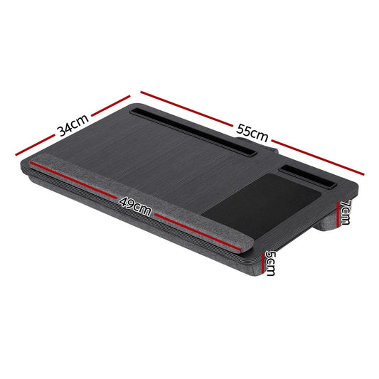 Artiss Electronics > Computer Accessories > Laptop Stands Artiss Lap Desk Laptop DeskS Portable w/ Wrist-rest Phone Slot Mouse Pad 55CM