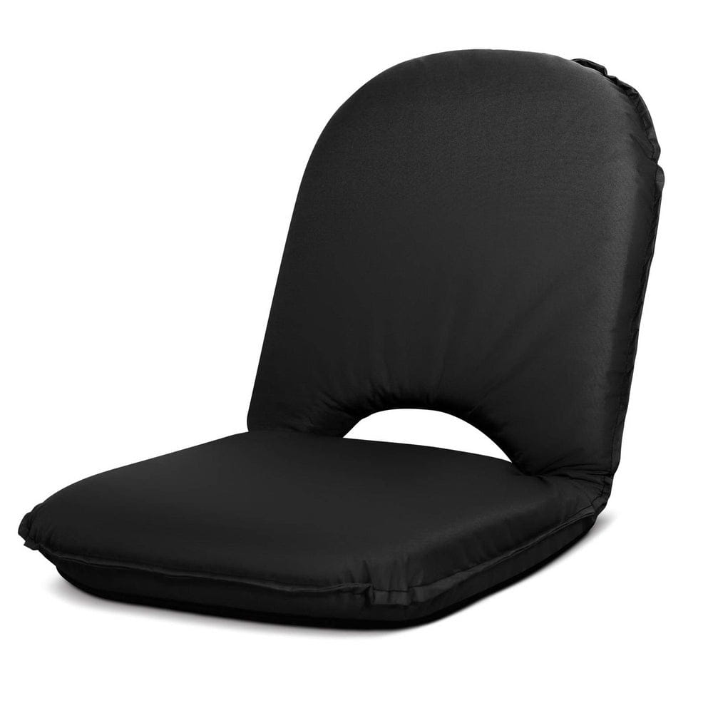 Artiss Furniture > Bar Stools & Chairs > Massage Chairs Artiss Floor Lounge Sofa Camping Chair Black