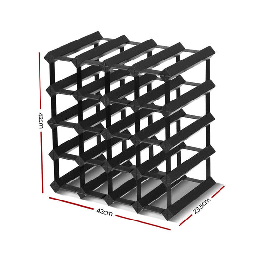 Artiss Furniture > Dining > Wine Racks Artiss Wine Rack 20 Bottle Black