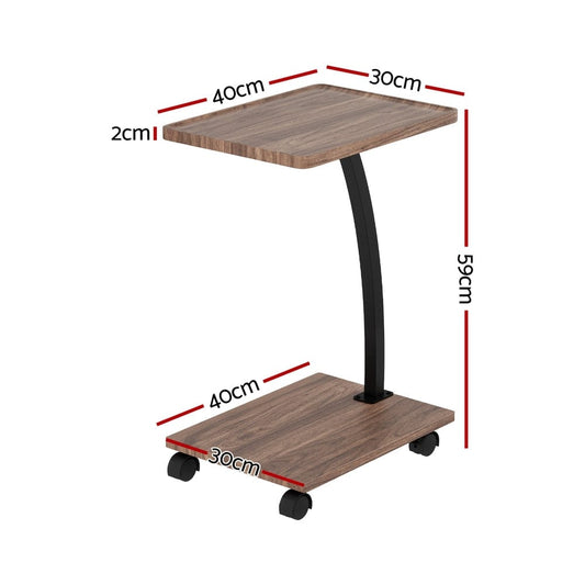 Artiss Furniture > Living Room > Coffee Tables Artiss Coffee Table C Shaped