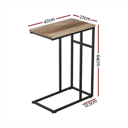 Artiss Furniture > Living Room > Coffee Tables Artiss Coffee Table Side Table Walnut Anika