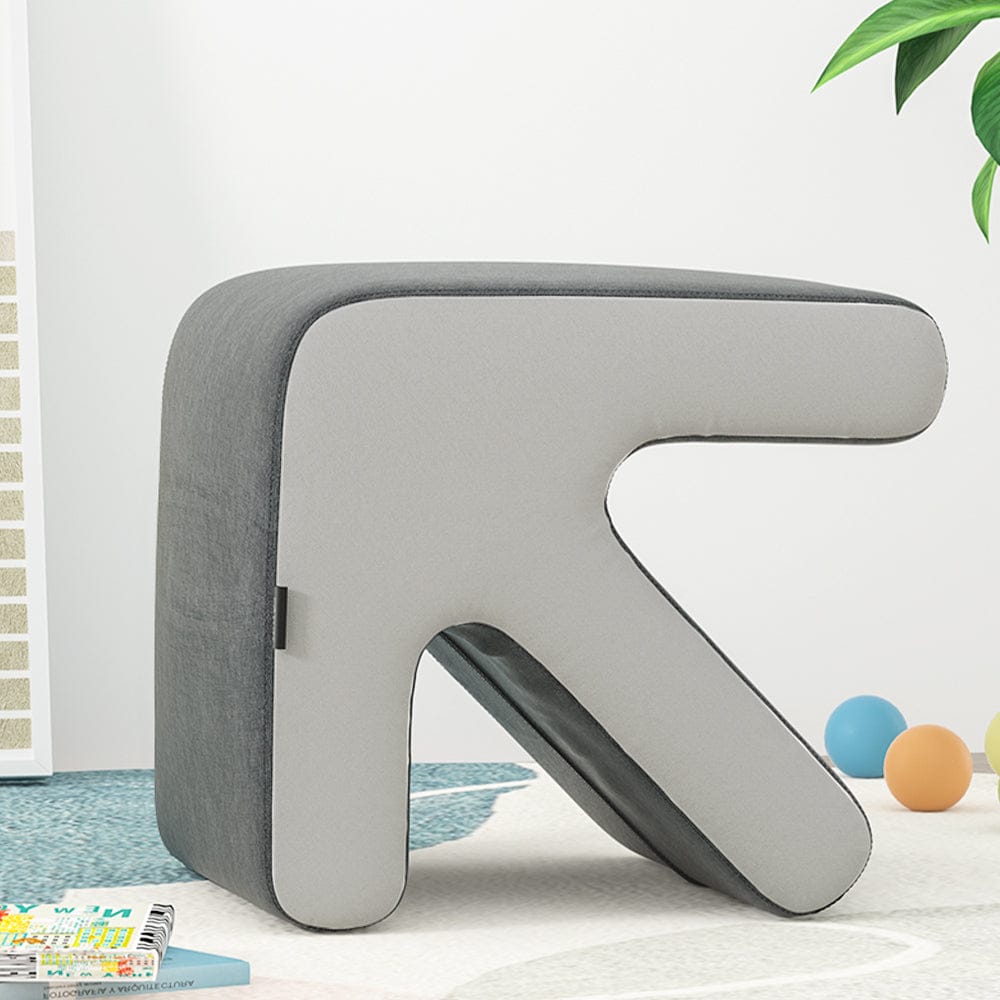 Artiss Furniture > Living Room > Ottomans & Footstools Artiss Ottoman Foot Stool Arrow Linen Grey
