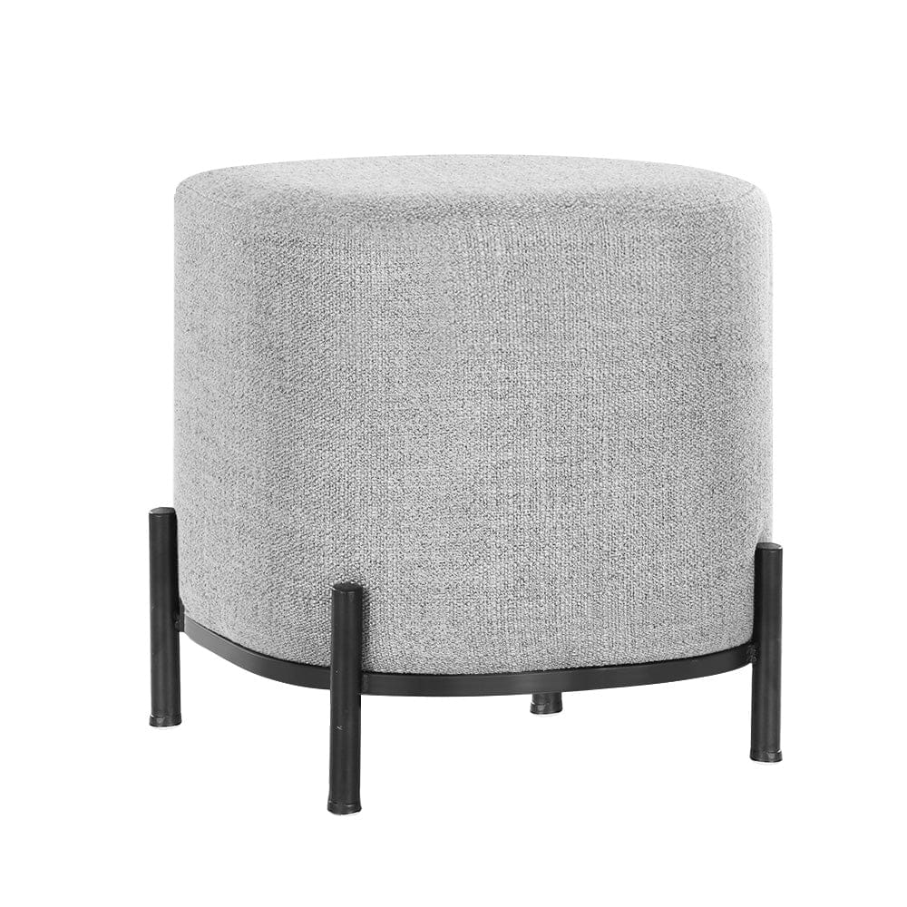 Artiss Furniture > Living Room > Ottomans & Footstools Artiss Ottoman Foot Stool Square Linen Grey