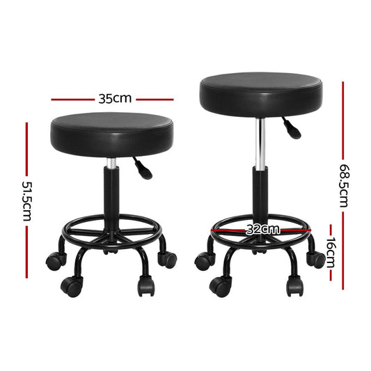 Artiss Furniture > Living Room > Ottomans & Footstools Artiss Salon Stool Round Swivel Chair
