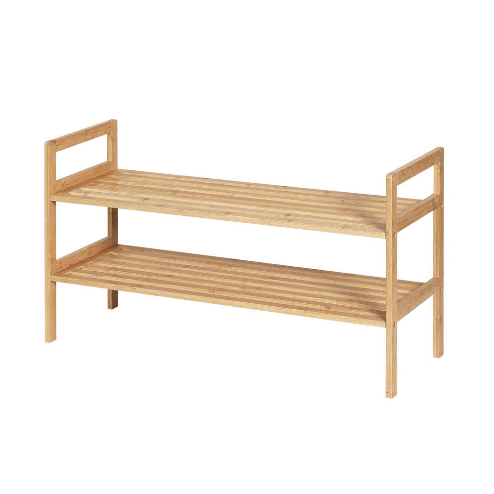 Artiss Furniture > Living Room > Shoe Storage Artiss Shoe Rack Cabinet Bamboo Storage Organiser Pine
