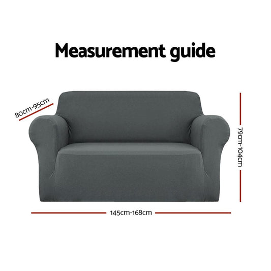 Artiss Furniture > Sofas > Sofa Accessories Artiss Sofa Cover Couch Covers 2 Seater Stretch Grey