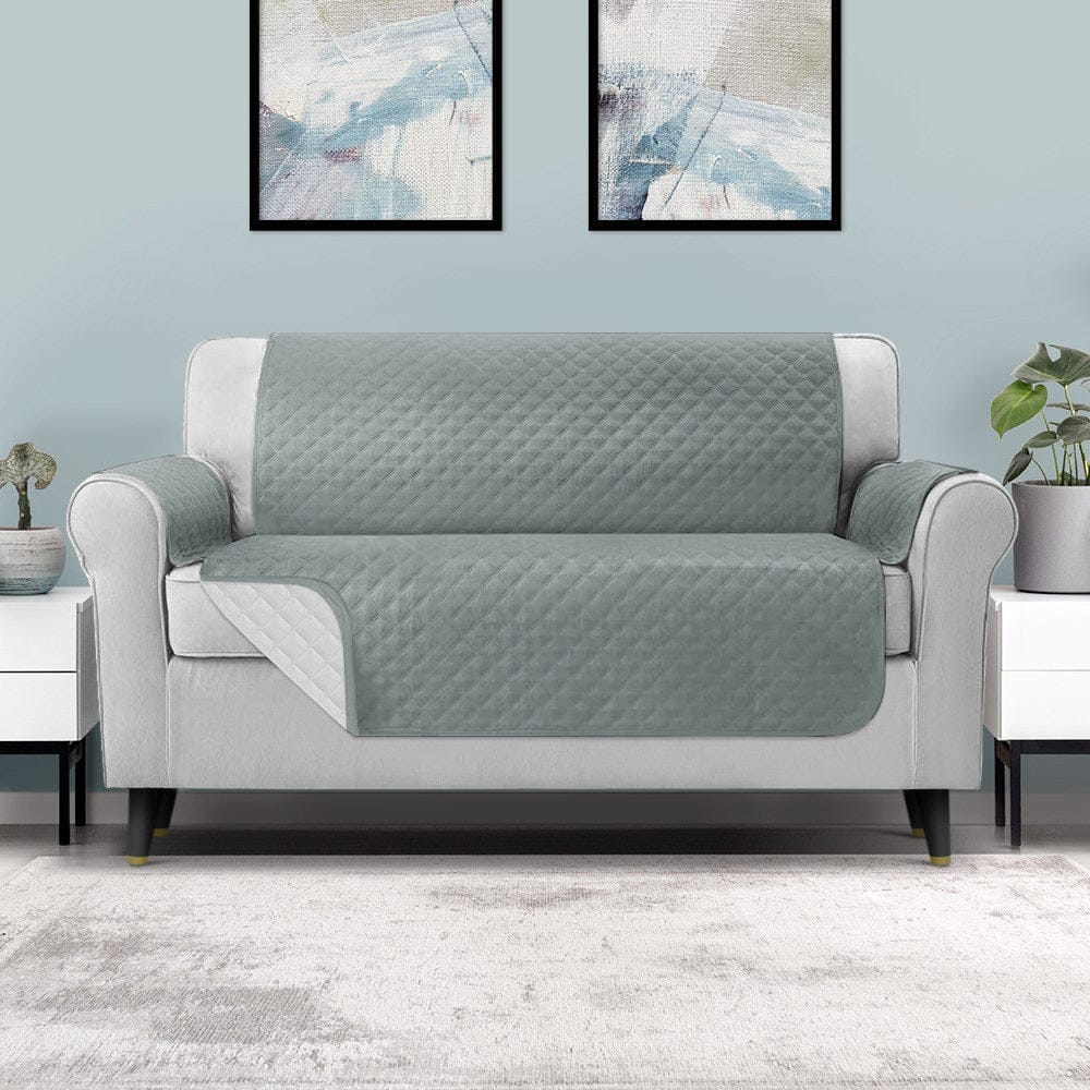 Artiss Furniture > Sofas > Sofa Accessories Artiss Sofa Cover Couch Covers 3 Seater 100% Water Resistant Grey
