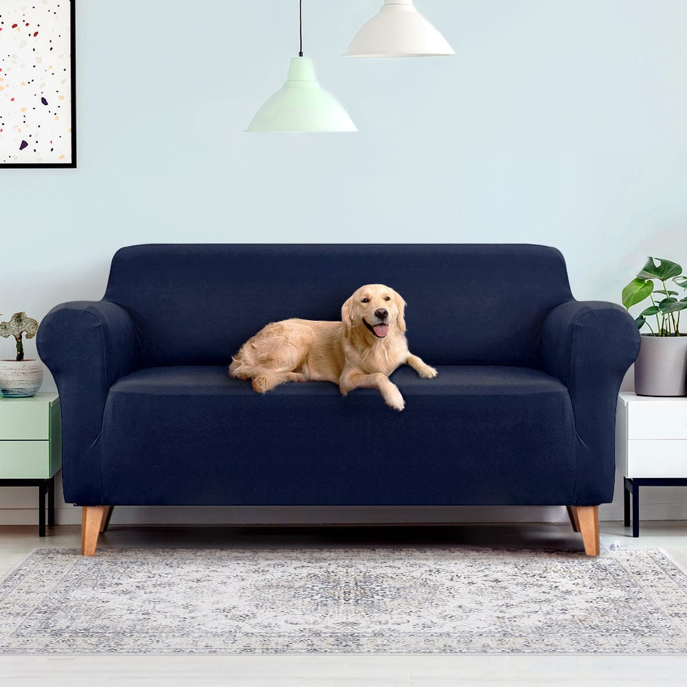 Artiss Furniture > Sofas > Sofa Accessories Artiss Sofa Cover Couch Covers 3 Seater Stretch Navy