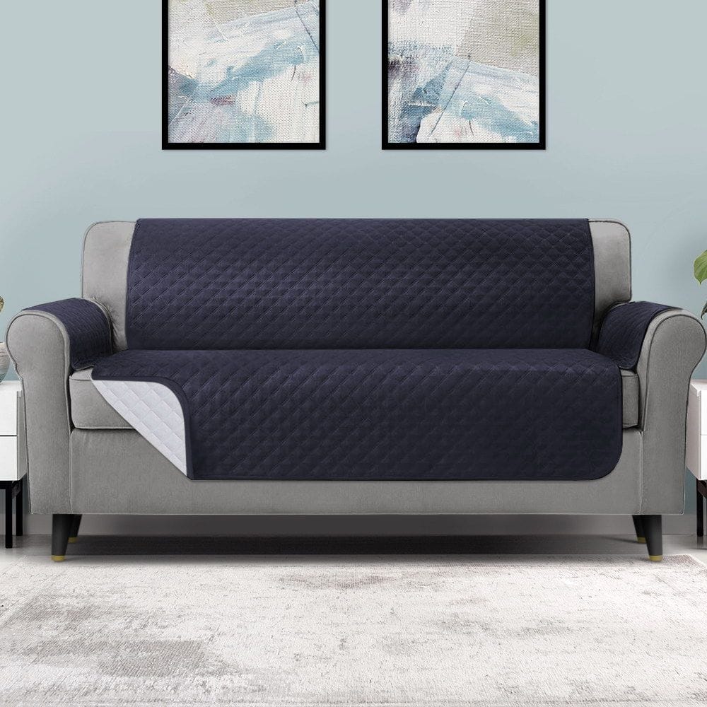 Artiss Furniture > Sofas > Sofa Accessories Artiss Sofa Cover Couch Covers 4 Seater Easy to Clean Dark Grey
