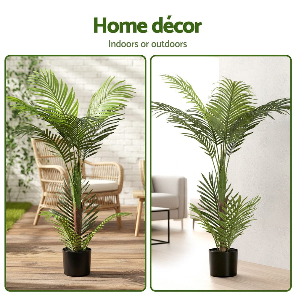 Artiss Home & Garden > Artificial Plants > Artificial Trees Artiss 100cm Artificial Palm Tree Faux Trees Indoor Decor Artificial Plants Lifelike Plant